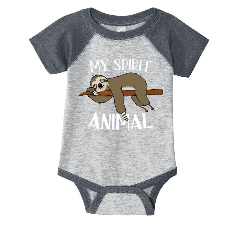 My Spirit Animal Is A Sloth Infant Baby Jersey Bodysuit