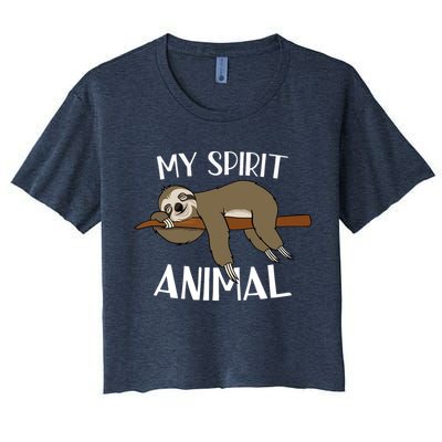 My Spirit Animal Is A Sloth Crop Top
