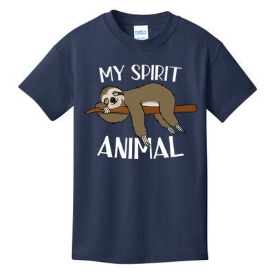 My Spirit Animal Is A Sloth Kids T-Shirt