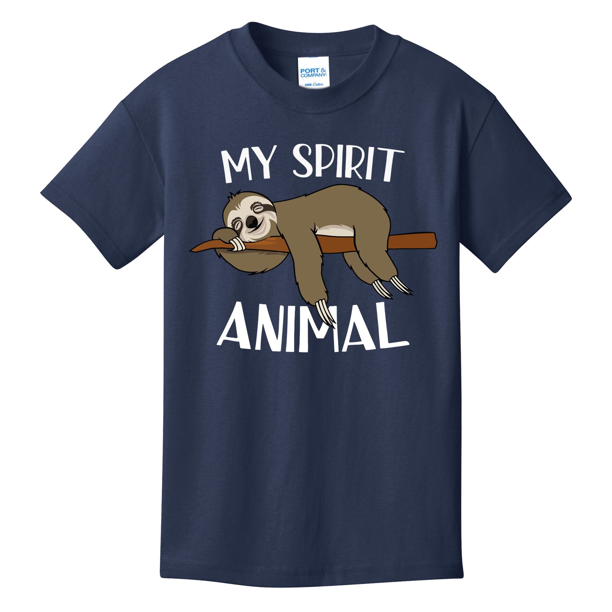My Spirit Animal Is A Sloth Kids T-Shirt