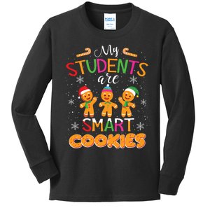 My Students Are Smart Cookies Christmas Teacher Gift Kids Long Sleeve Shirt