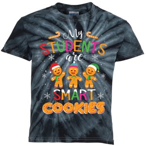 My Students Are Smart Cookies Christmas Teacher Gift Kids Tie-Dye T-Shirt