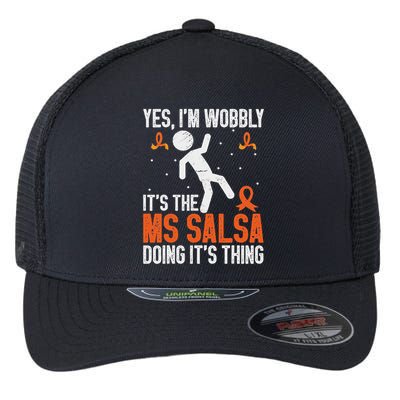 Multiple Sclerosis Awareness Ms Flexfit Unipanel Trucker Cap