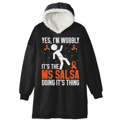 Multiple Sclerosis Awareness Ms Hooded Wearable Blanket