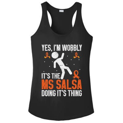 Multiple Sclerosis Awareness Ms Ladies PosiCharge Competitor Racerback Tank