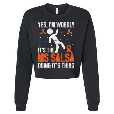 Multiple Sclerosis Awareness Ms Cropped Pullover Crew