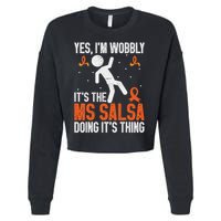 Multiple Sclerosis Awareness Ms Cropped Pullover Crew