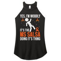 Multiple Sclerosis Awareness Ms Women's Perfect Tri Rocker Tank