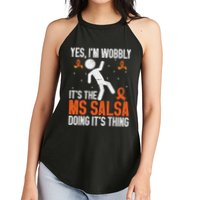 Multiple Sclerosis Awareness Ms Women's Perfect Tri Rocker Tank