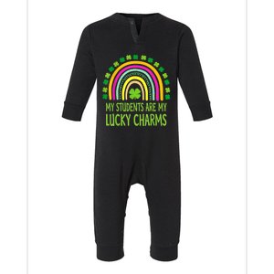 My Students Are My Teacher St Patricks Day Infant Fleece One Piece