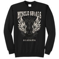 Muscle Shoals Alabama Vintage Guitar Wings Tall Sweatshirt