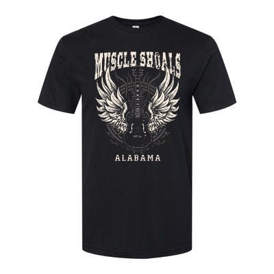 Muscle Shoals Alabama Vintage Guitar Wings Softstyle CVC T-Shirt