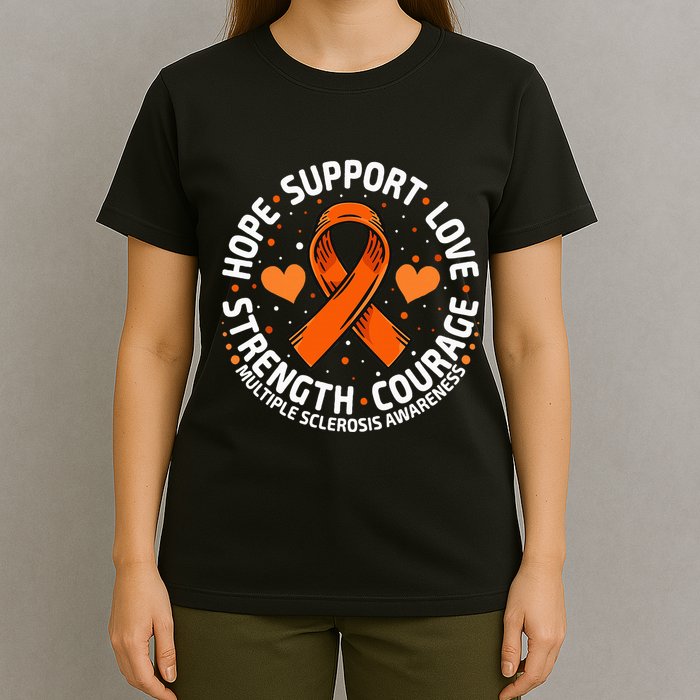 Multiple Sclerosis Awareness Family Support Ms Awareness T-Shirt