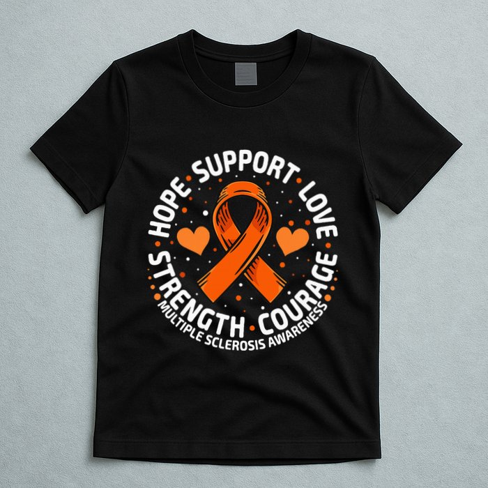 Multiple Sclerosis Awareness Family Support Ms Awareness T-Shirt