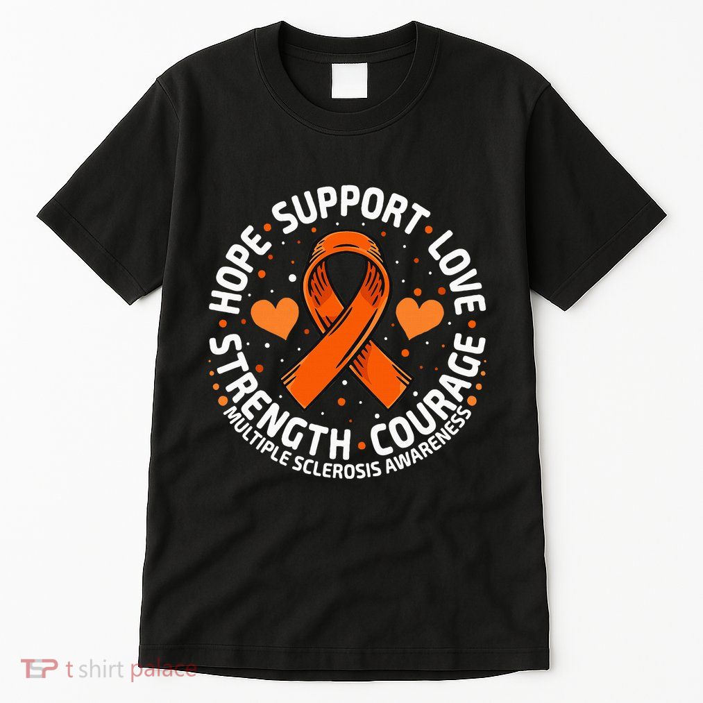 Multiple Sclerosis Awareness Family Support Ms Awareness Tall T-Shirt