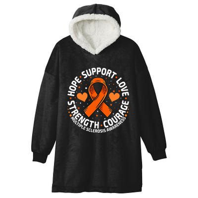 Multiple Sclerosis Awareness Family Support Ms Awareness Hooded Wearable Blanket