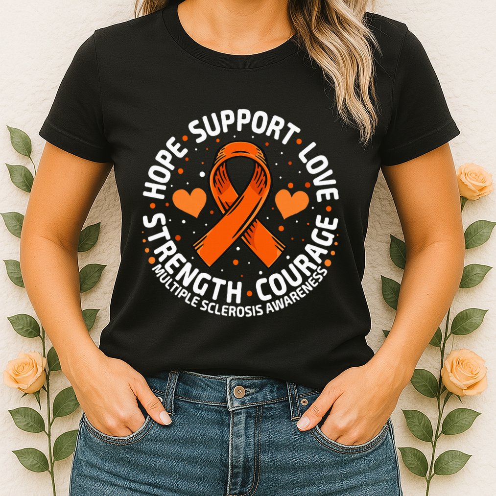 Multiple Sclerosis Awareness Family Support Ms Awareness Womens T-Shirt