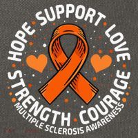 Multiple Sclerosis Awareness Family Support Ms Awareness Cotton Canvas Backpack