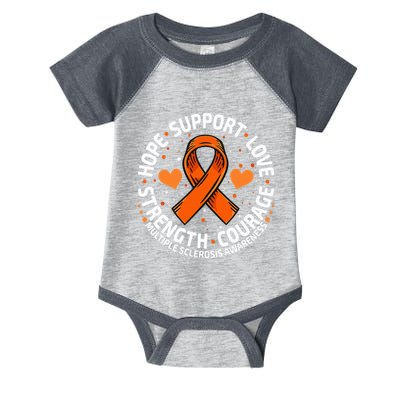 Multiple Sclerosis Awareness Family Support Ms Awareness Infant Baby Jersey Bodysuit