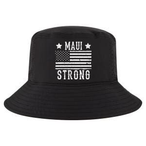 Maui Strong American Flag Cool Comfort Performance Bucket Hat