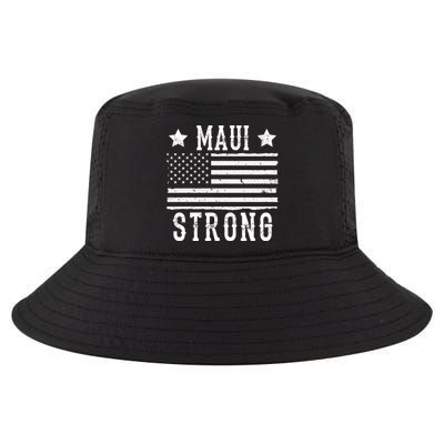 Maui Strong American Flag Cool Comfort Performance Bucket Hat