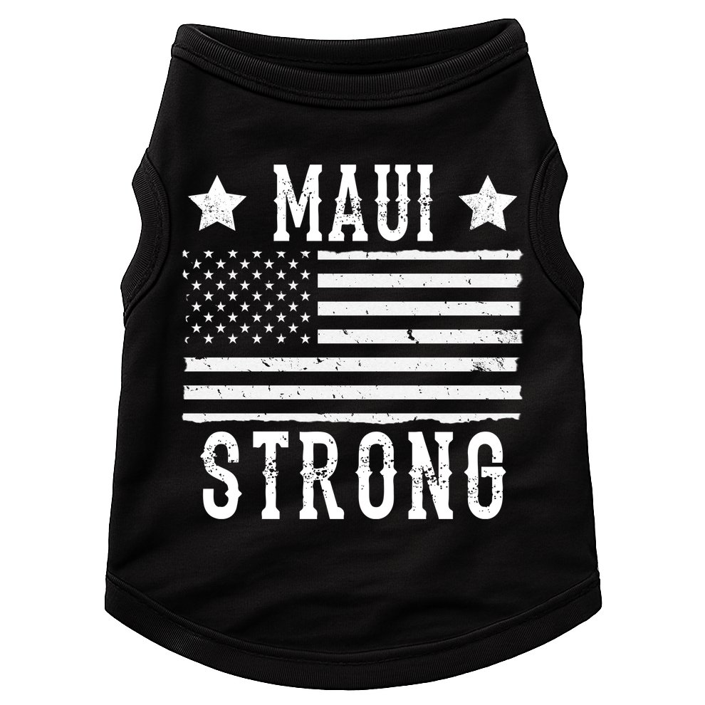 Maui Strong American Flag Doggie Tank