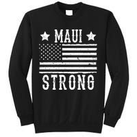 Maui Strong American Flag Sweatshirt