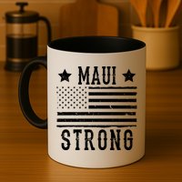 Maui Strong American Flag Mug