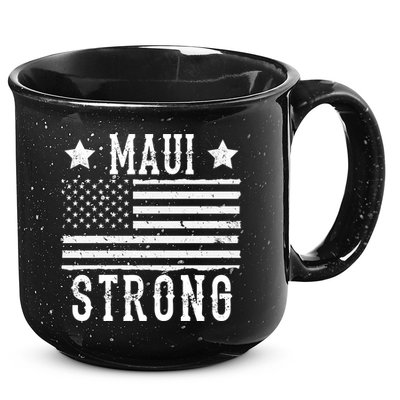 Maui Strong American Flag 15oz Campfire Ceramic Mug