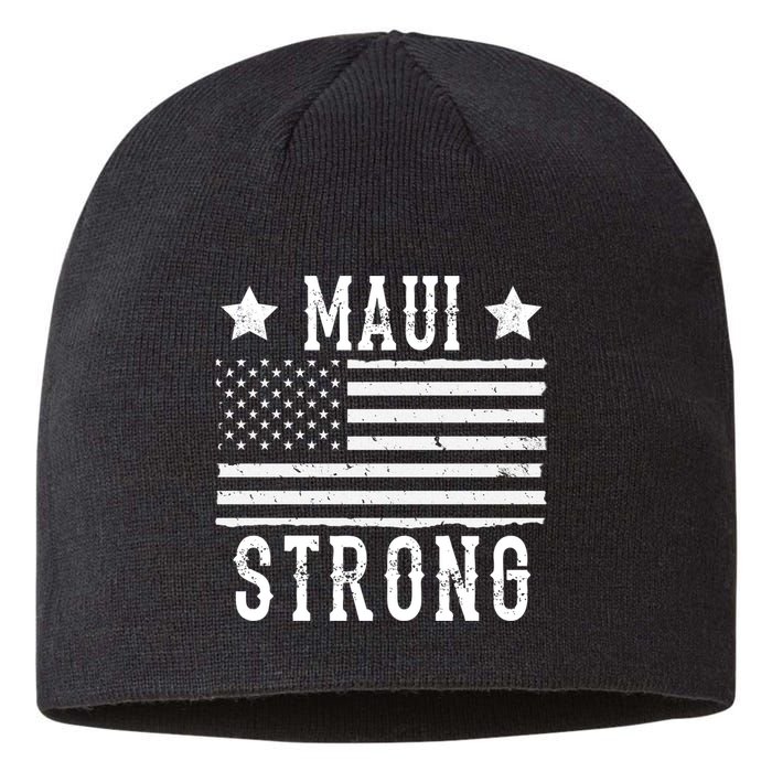Maui Strong American Flag Sustainable Beanie