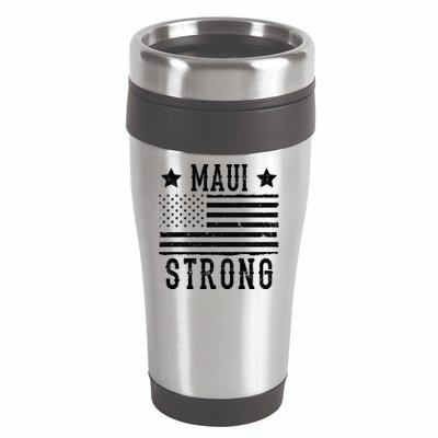 Maui Strong American Flag 16oz Travel Tumbler