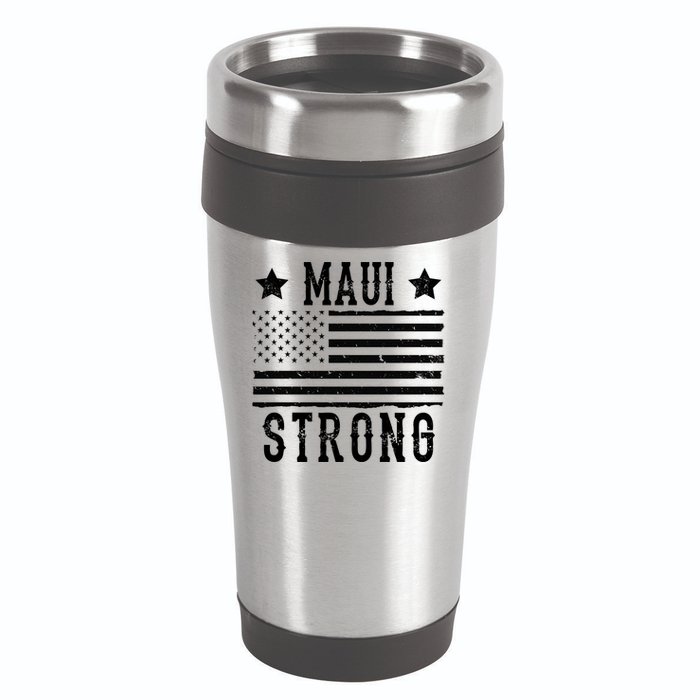 Maui Strong American Flag 16oz Travel Tumbler