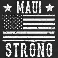 Maui Strong American Flag Large Microfiber Waffle Golf Towel