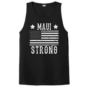 Maui Strong American Flag PosiCharge Competitor Tank