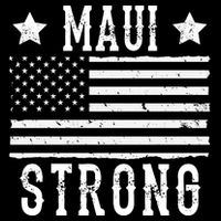 Maui Strong American Flag Wool Snapback Cap