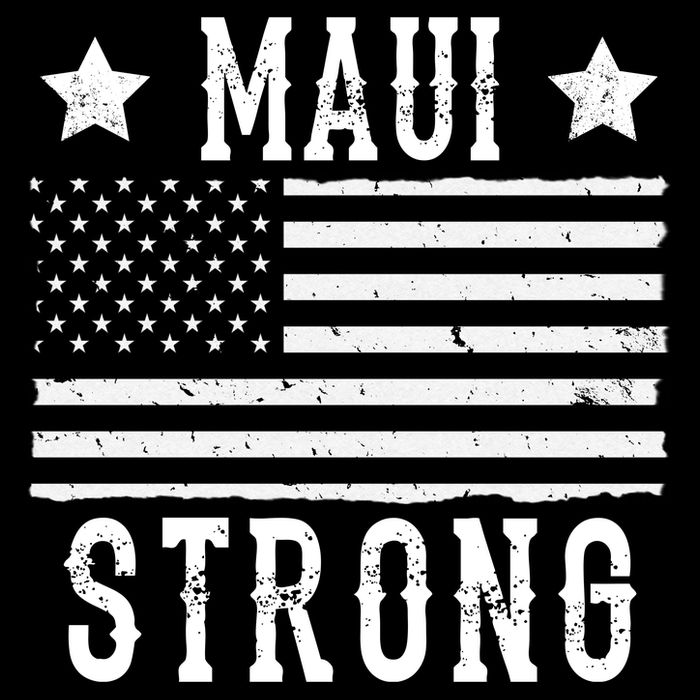 Maui Strong American Flag Wool Snapback Cap