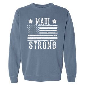 Maui Strong American Flag Garment-Dyed Sweatshirt