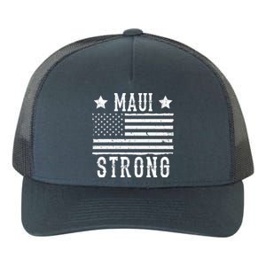 Maui Strong American Flag Yupoong Adult 5-Panel Trucker Hat