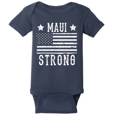 Maui Strong American Flag Baby Bodysuit