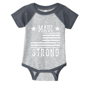 Maui Strong American Flag Infant Baby Jersey Bodysuit