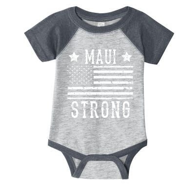 Maui Strong American Flag Infant Baby Jersey Bodysuit