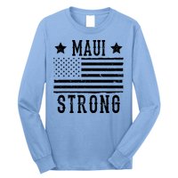 Maui Strong American Flag Long Sleeve Shirt