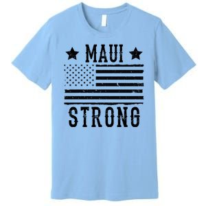 Maui Strong American Flag Premium T-Shirt