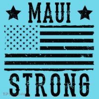 Maui Strong American Flag Premium T-Shirt
