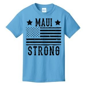 Maui Strong American Flag Kids T-Shirt