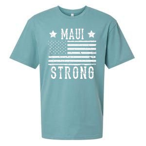 Maui Strong American Flag Sueded Cloud Jersey T-Shirt