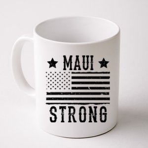 Maui Strong American Flag Coffee Mug