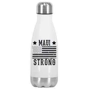 Maui Strong American Flag Stainless Steel Insulated Water Bottle