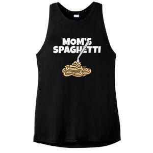 Moms Spaghetti And Meatballs Love Italian Food Gifts Foodies Ladies PosiCharge Tri-Blend Wicking Tank