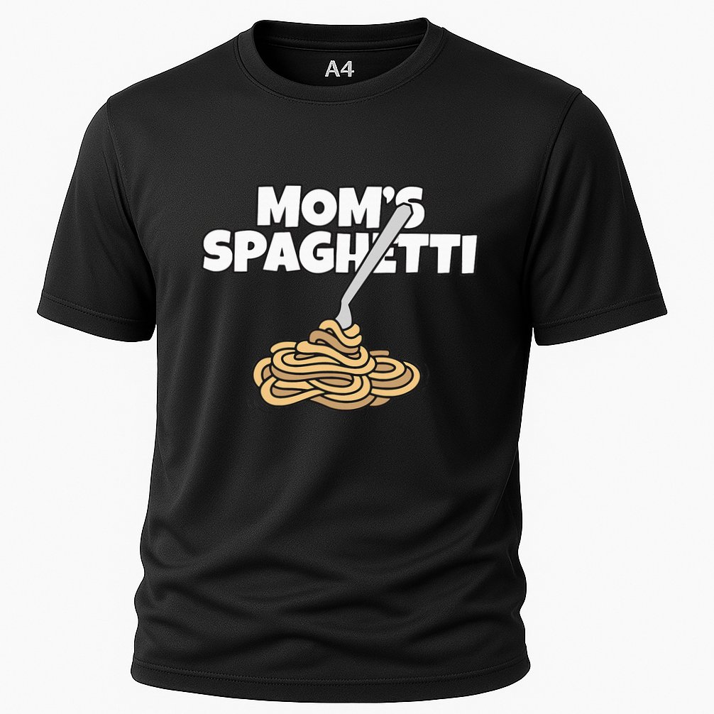 Moms Spaghetti And Meatballs Love Italian Food Gifts Foodies Cooling Performance Crew T-Shirt